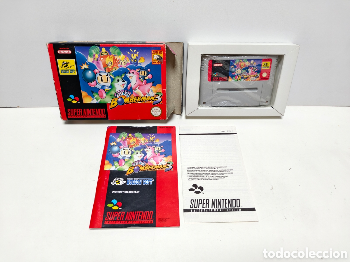Videojuegos y consolas: Super Bomberman 3 super nintendo SNES