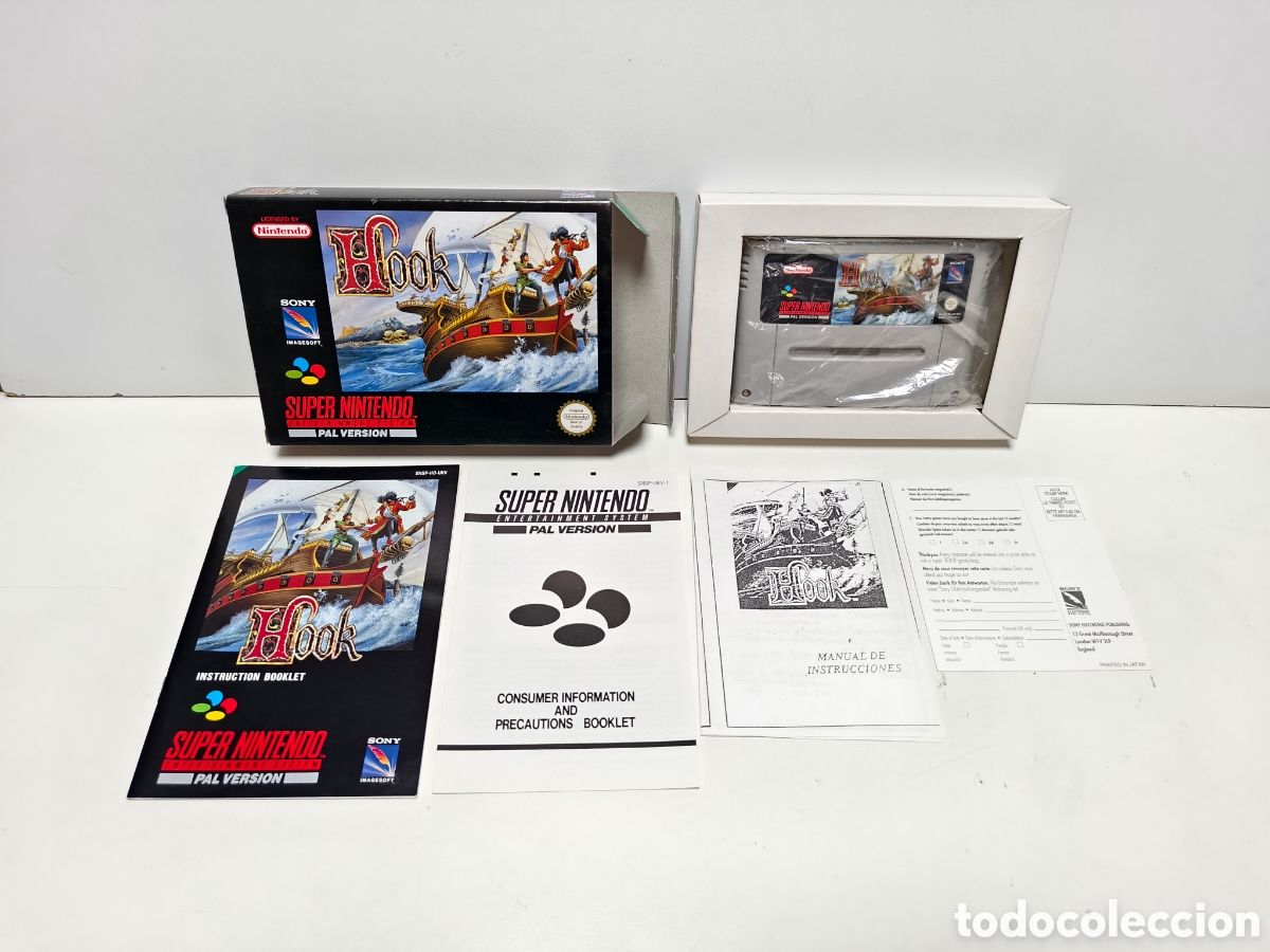 Videojuegos y consolas: Hook super nintendo SNES
