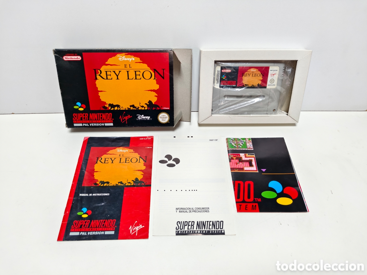 Videojuegos y consolas: El Rey Leon super nintendo SNES