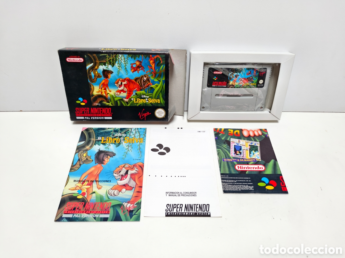 Videojuegos y consolas: El Libro de la Selva super nintendo SNES