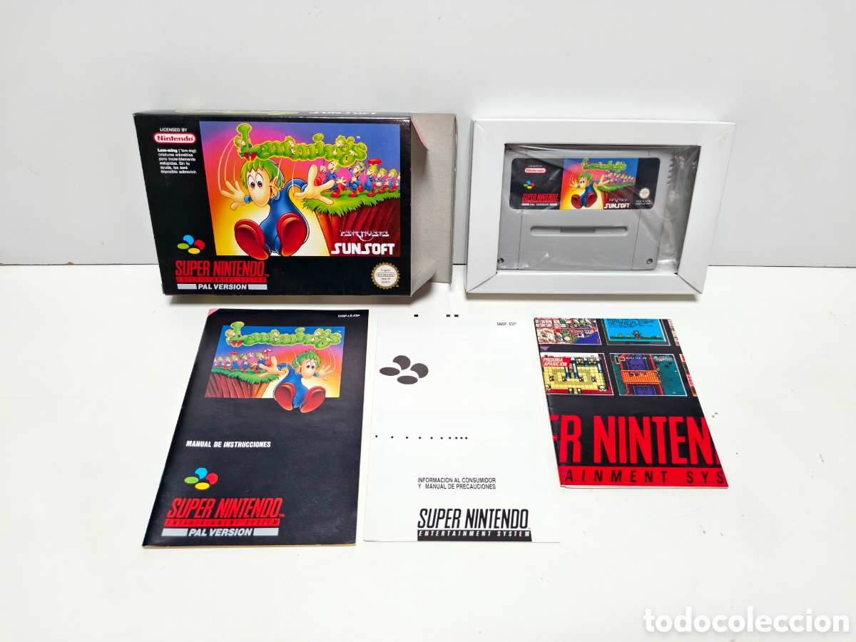 Videojuegos y consolas: Lemmings super nintendo SNES