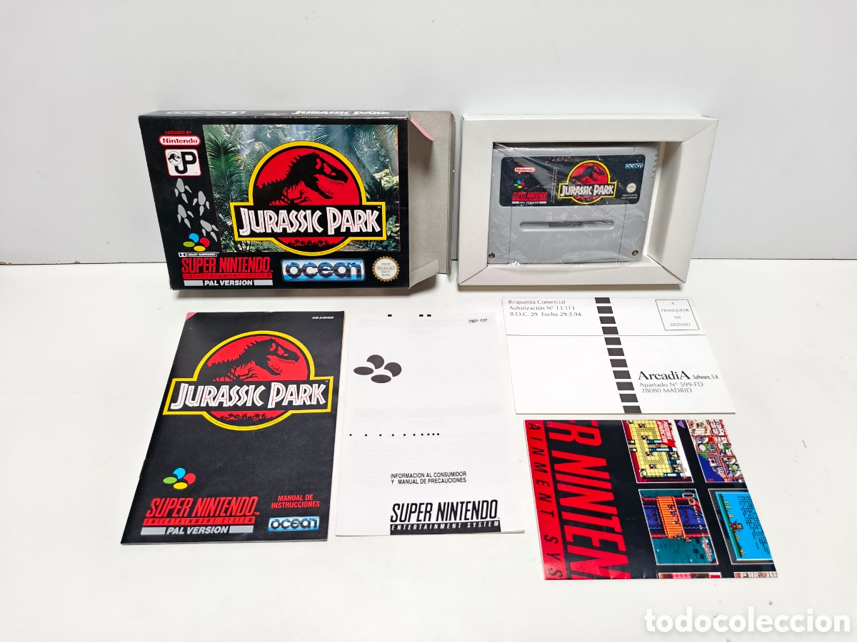 Videojuegos y consolas: Jurassic Park super nintendo SNES