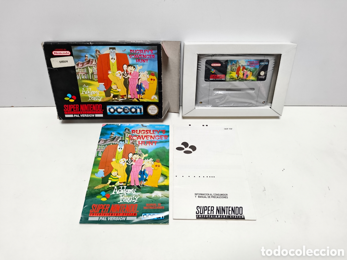 Videojuegos y consolas: The Addams Family pugsley's scavenger hunt super nintendo SNES
