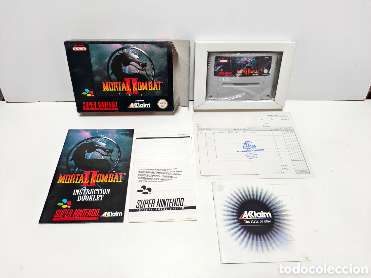 Videojuegos y consolas: Mortal Kombat II super nintendo SNES