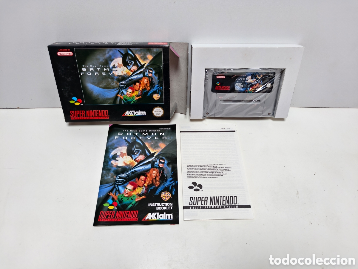 Videojuegos y consolas: Batman Forever super nintendo SNES