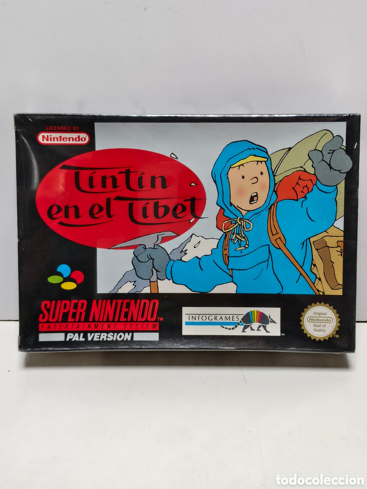 Videojuegos y consolas: Tintin en el Tibet precintado super nintendo SNES