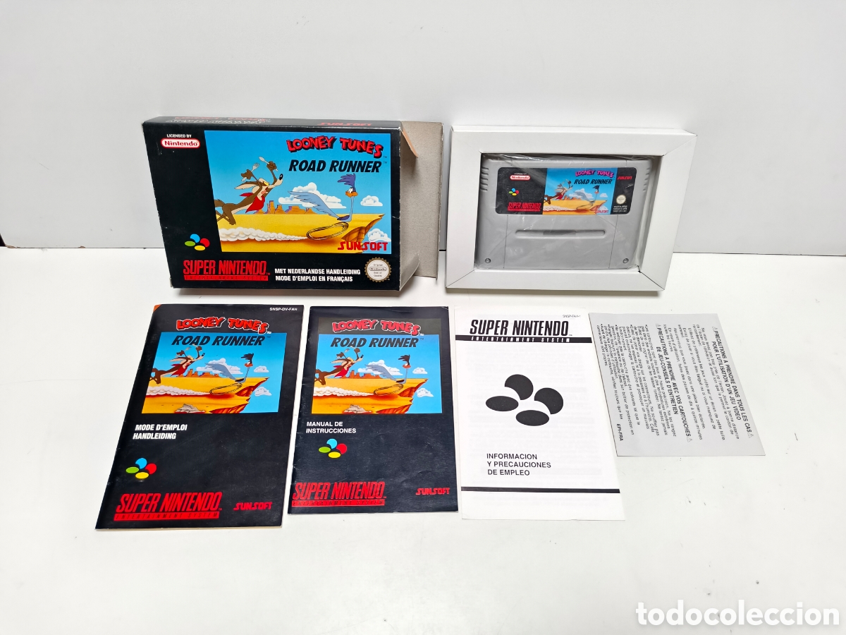 Videojuegos y consolas: Looney Tunes Road Runner super nintendo SNES