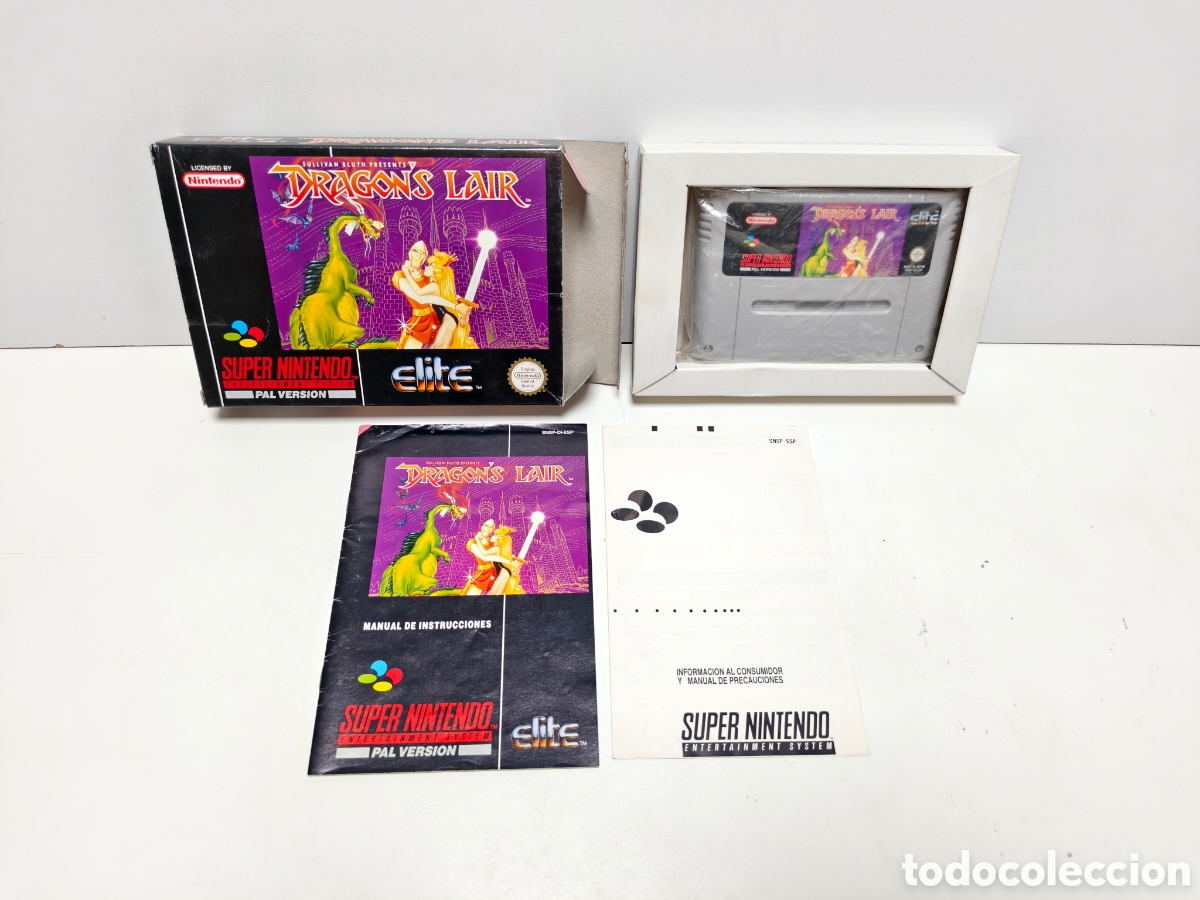 Videojuegos y consolas: Dragon's Lair super nintendo SNES