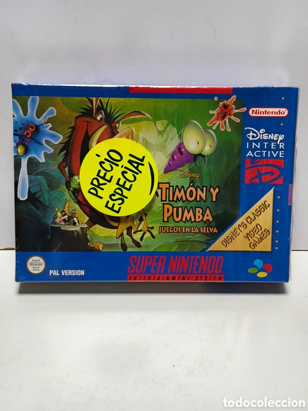 Videojuegos y consolas: Timon y Pumba precintado super nintendo SNES