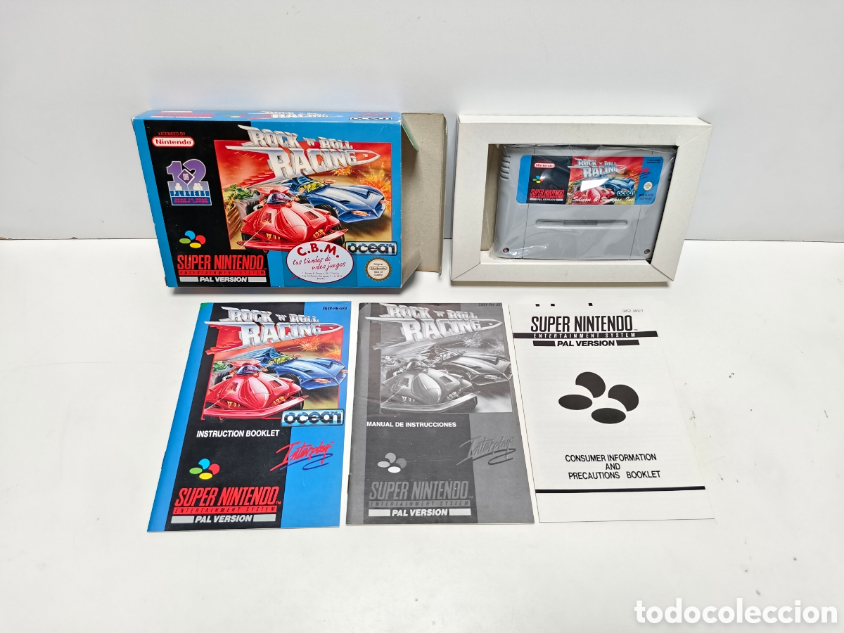 Videojuegos y consolas: Rock'n Roll Racing super nintendo SNES