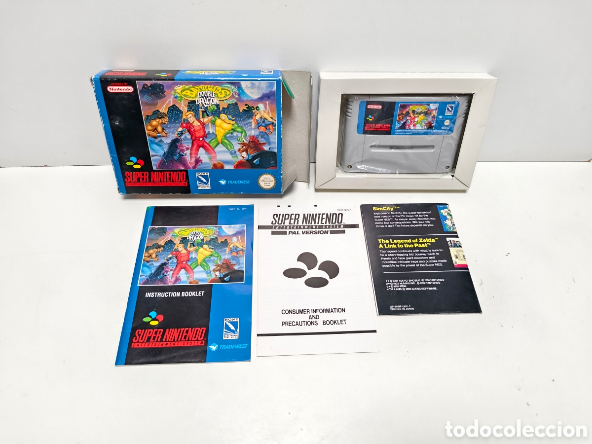 Videojuegos y consolas: Battletoads double dragon super nintendo SNES