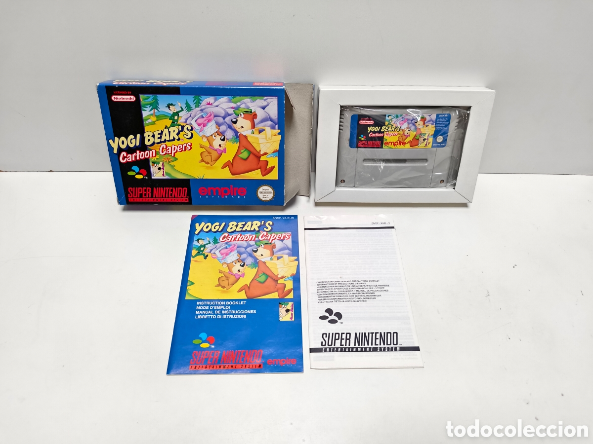 Videojuegos y consolas: Yogi Bear's Cartoon Capera super nintendo SNES