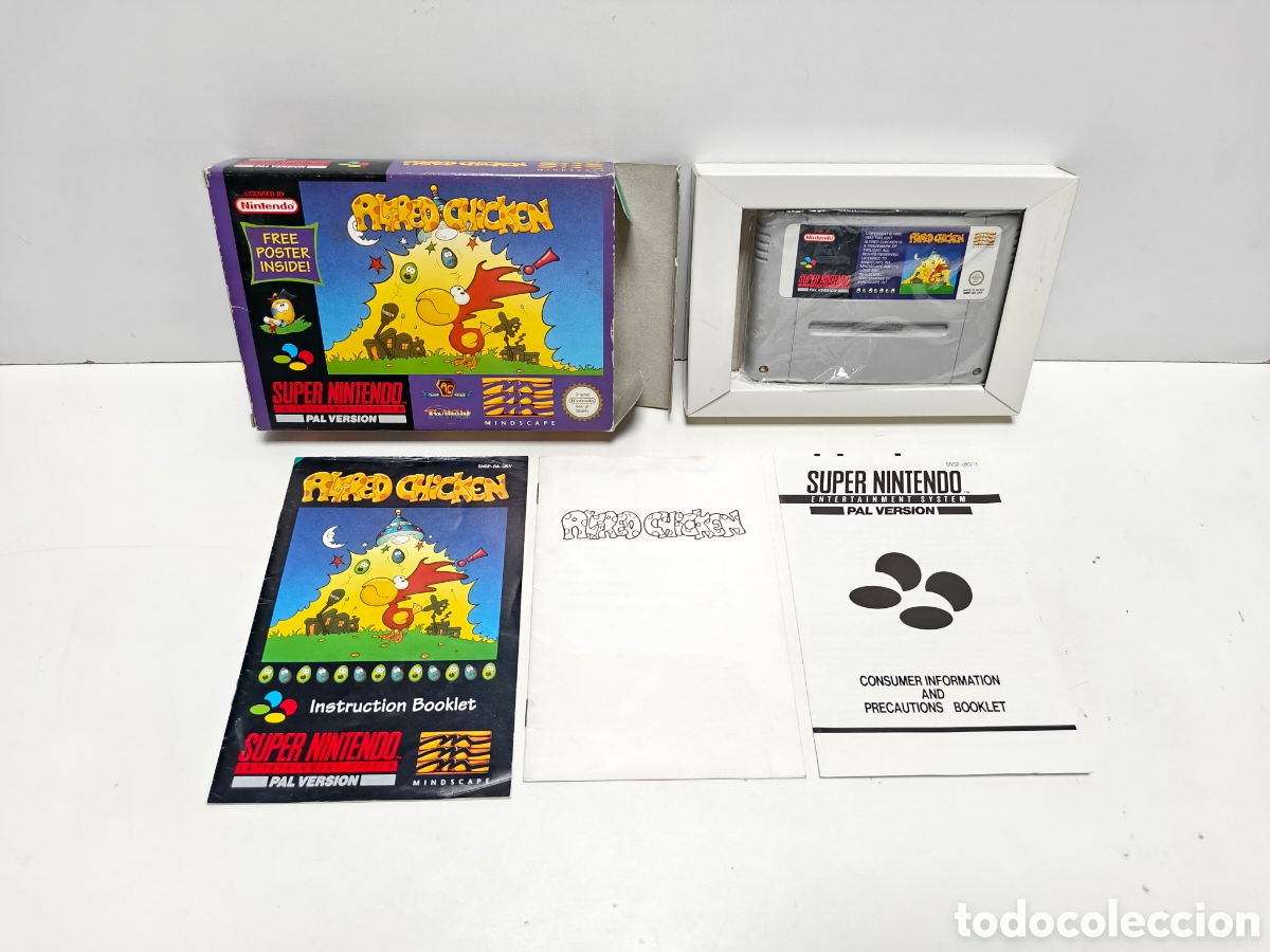 Videojuegos y consolas: Alfred Chicken super nintendo SNES