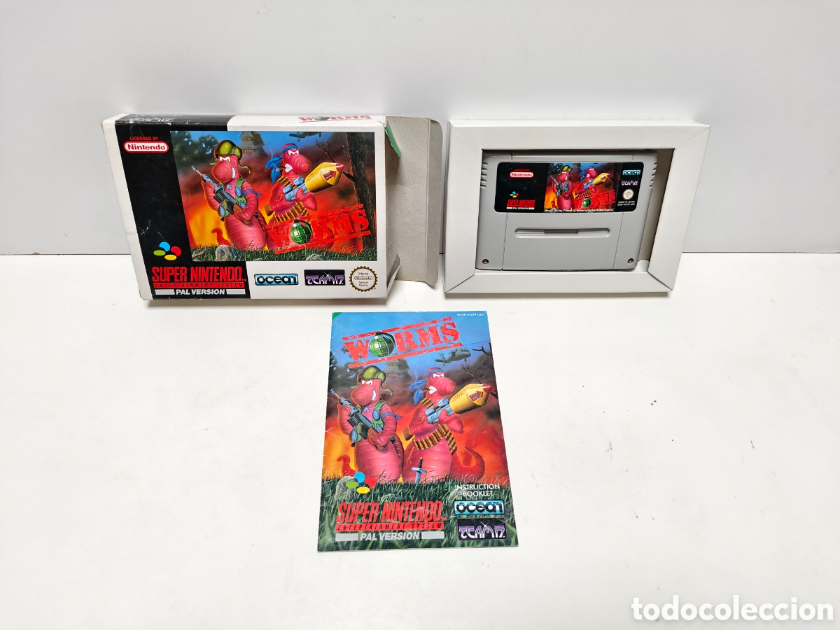 Videojuegos y consolas: Worms super nintendo SNES