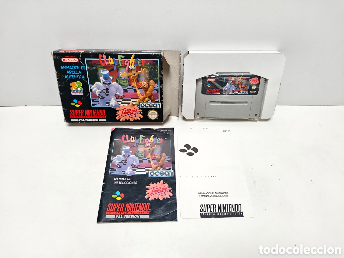 Videojuegos y consolas: Clayfighter clay fighter super nintendo SNES
