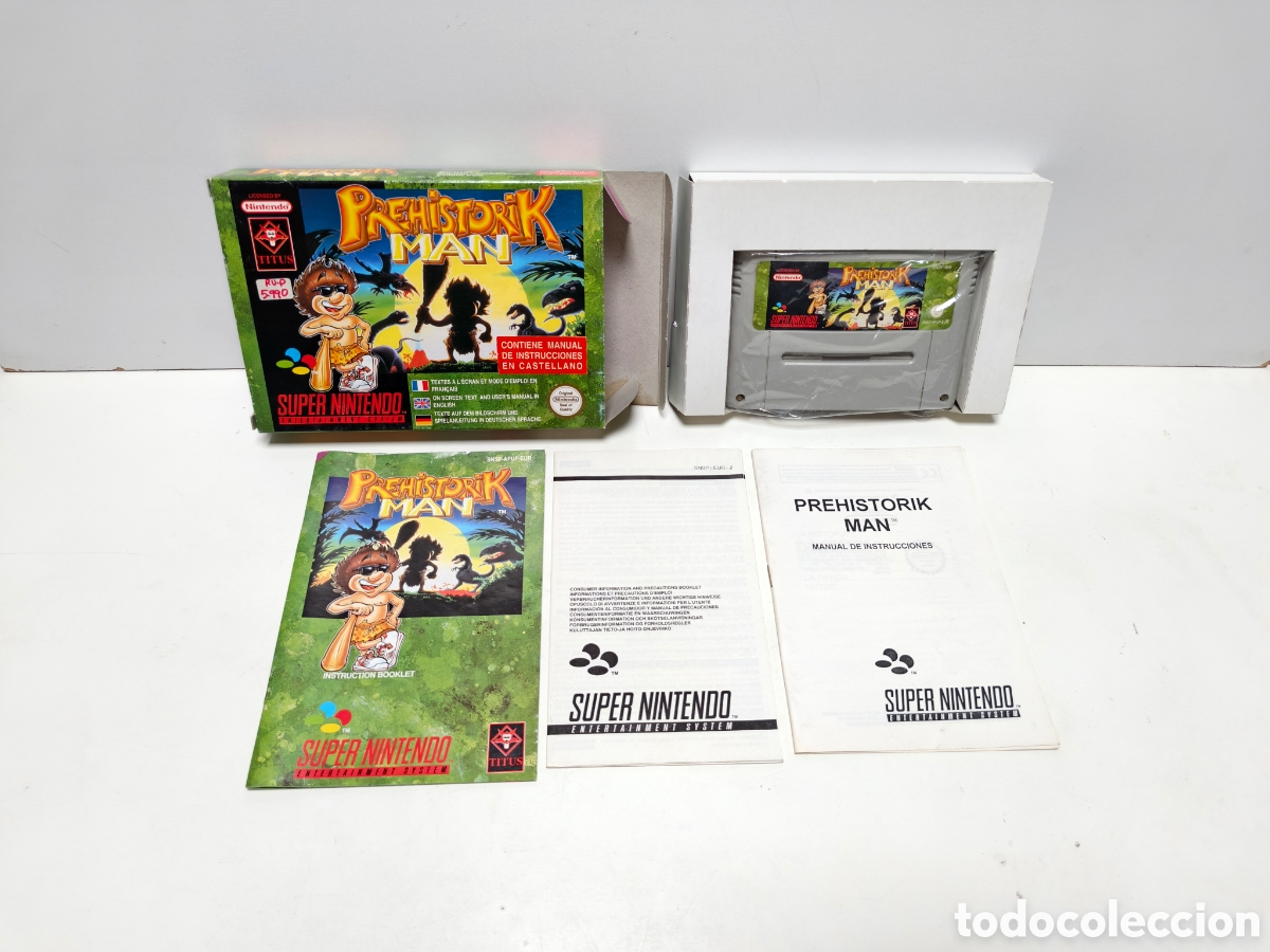 Videojuegos y consolas: Prehistorik Man super nintendo SNES