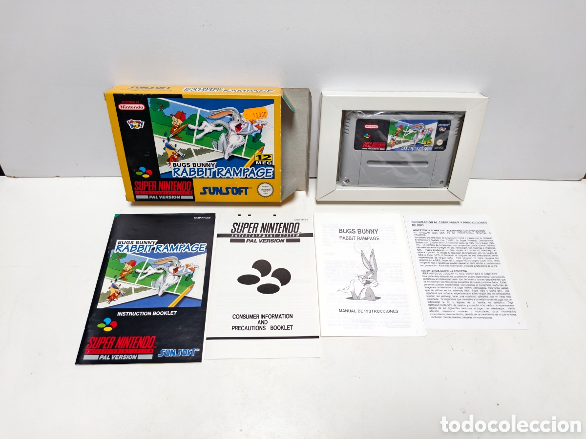 Videojuegos y consolas: Bugs Bunny Rabbit Rampage super nintendo SNES