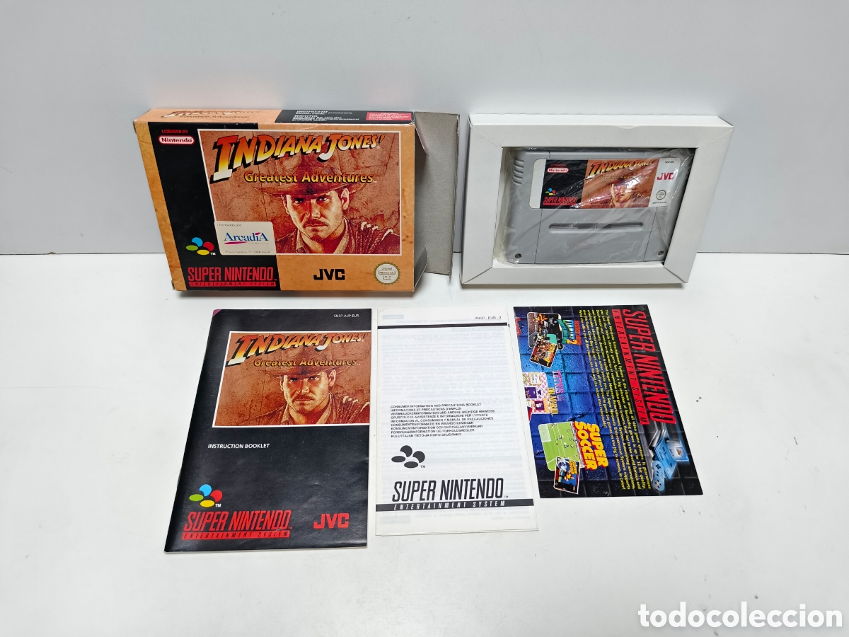 Videojuegos y consolas: Indiana Jones super nintendo SNES