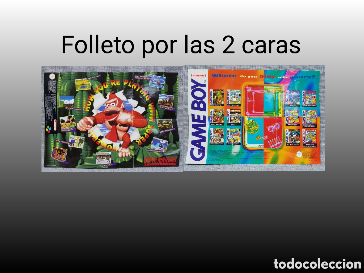 Videojuegos y consolas: NINTENDO FOLLETO PUBLICITARIO SUPER NINTENDO Y GAME BOY