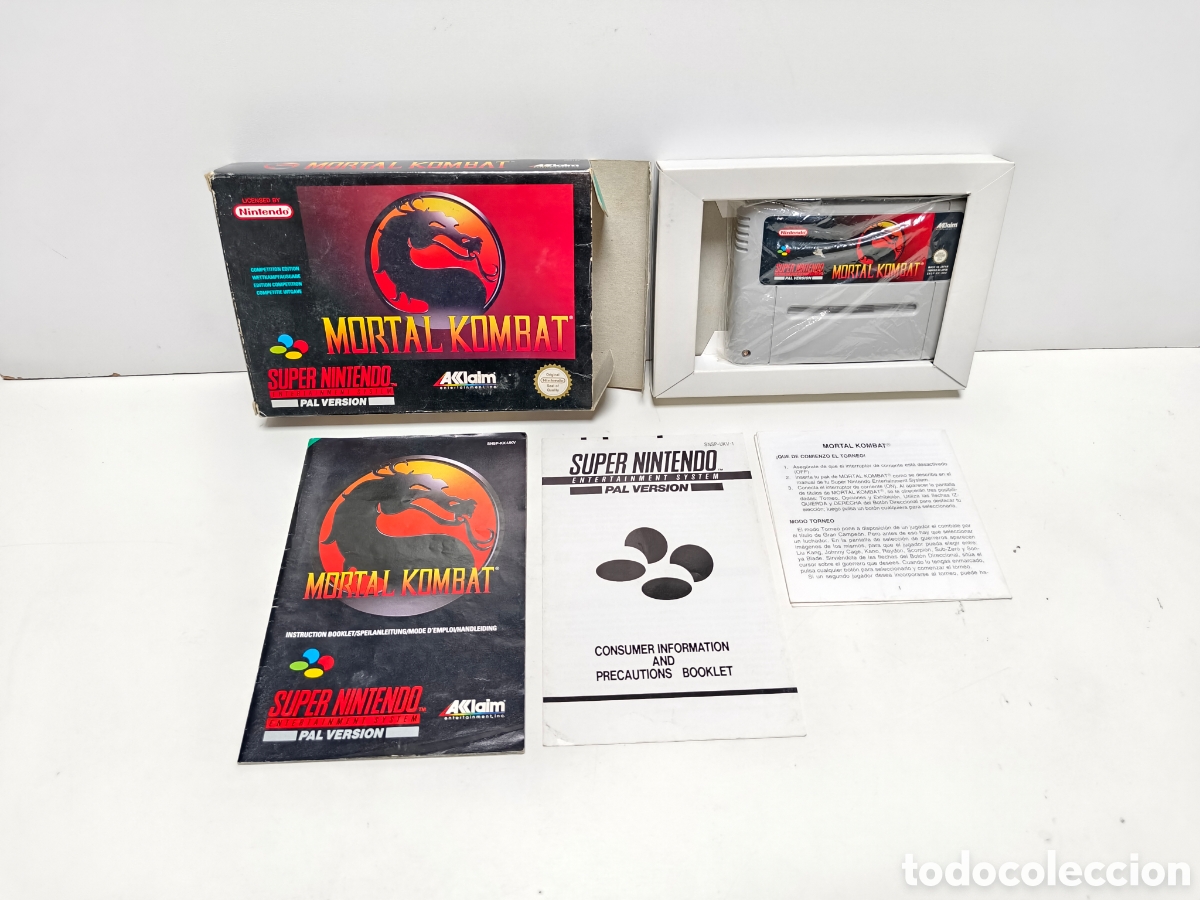 Videojuegos y consolas: Mortal Kombat super nintendo SNES