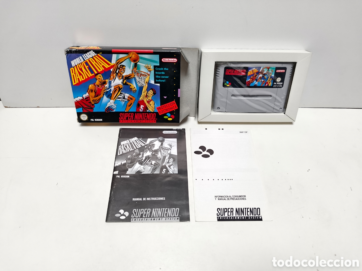 Videojuegos y consolas: World League Basketball super nintendo SNES