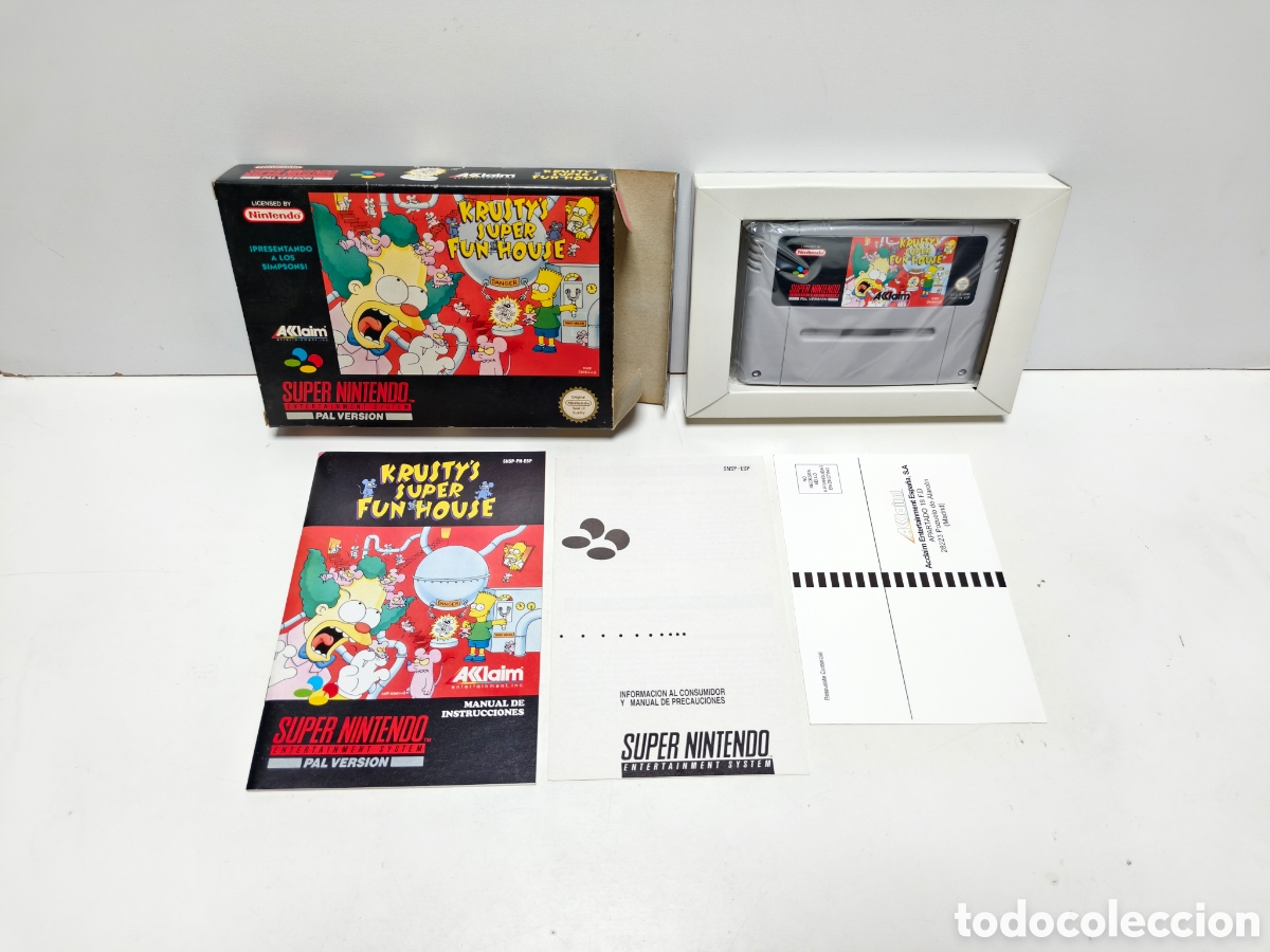 Videojuegos y consolas: Krusty's Super Fun House super nintendo SNES