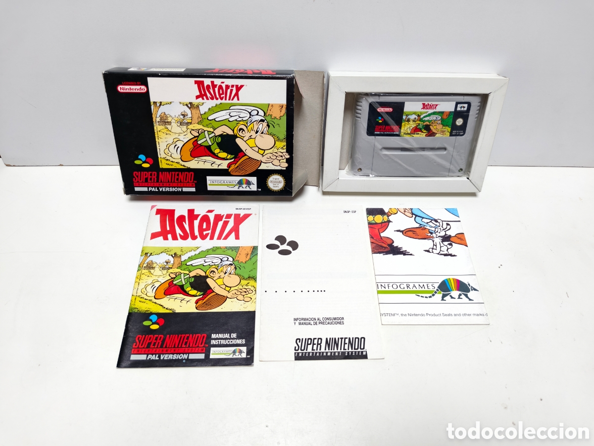 Videojuegos y consolas: Asterix super nintendo SNES