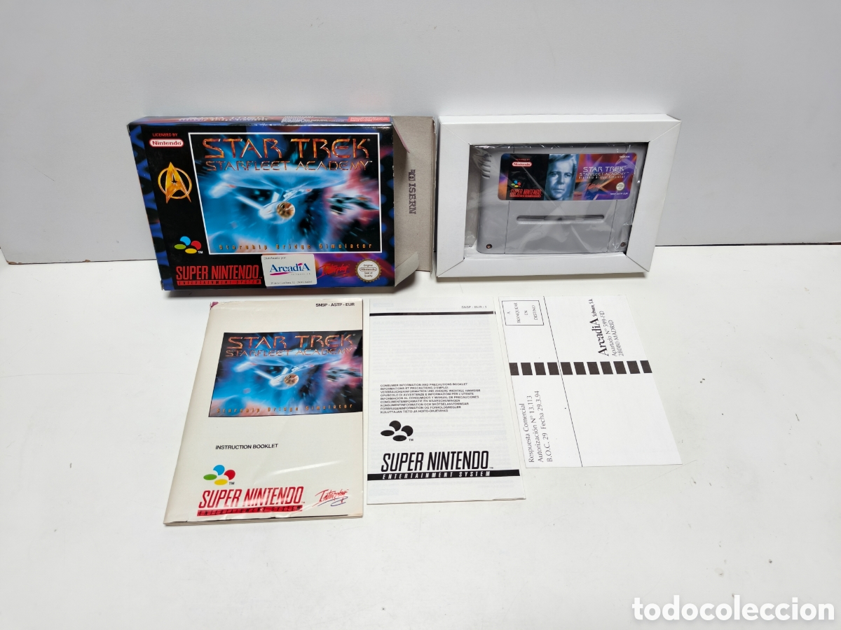 Videojuegos y consolas: Star Trek starfleet academy super nintendo SNES