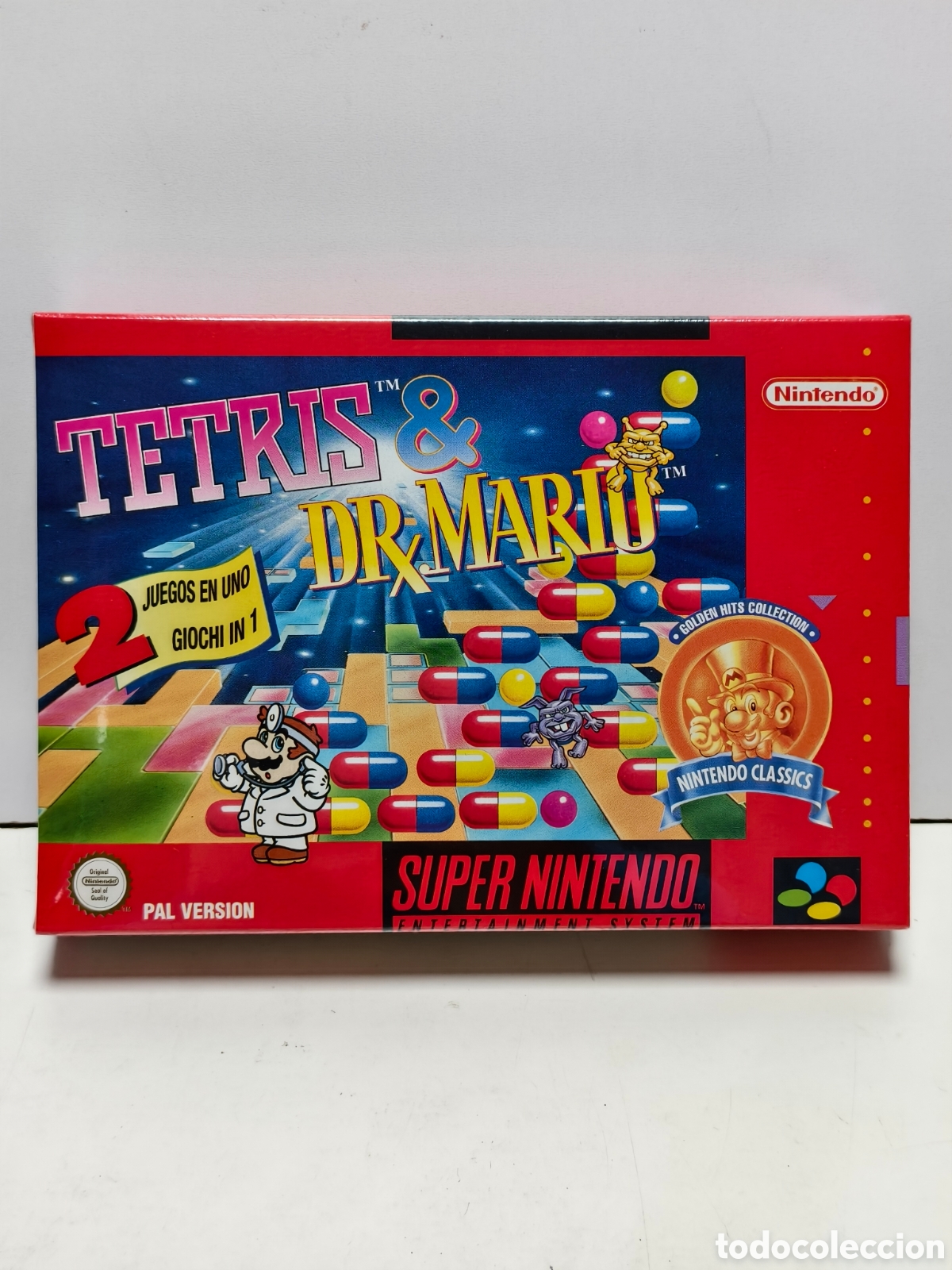 Videojuegos y consolas: Tetris & Dr. Mario classics precintado super nintendo SNES