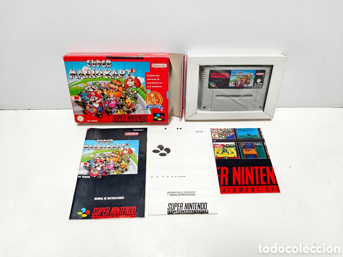 Videojuegos y consolas: Super Mario Kart classics super nintendo SNES