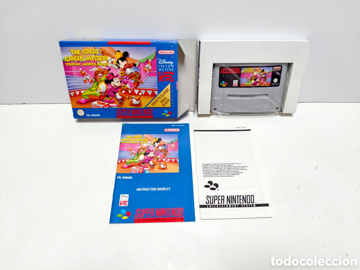 Videojuegos y consolas: The Great Circus Mystery starring mickey mouse classics super nintendo SNES