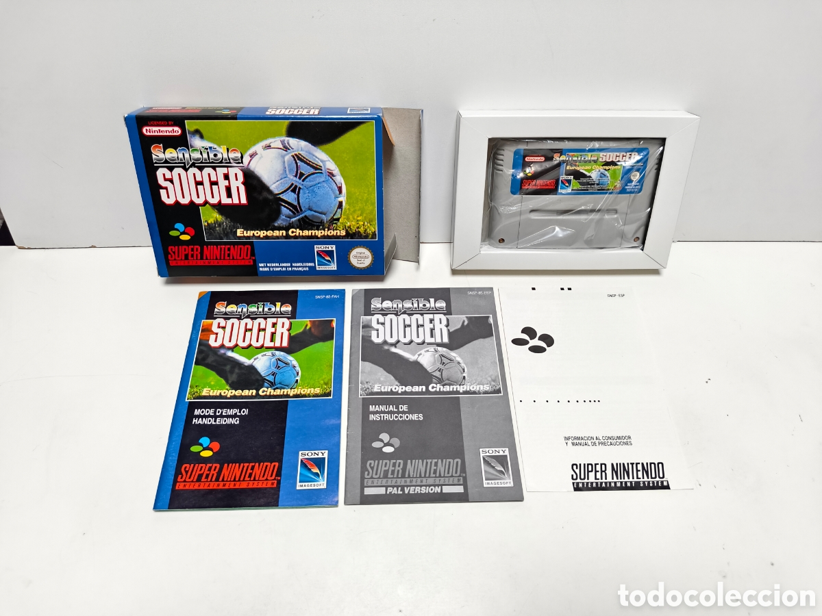 Videojuegos y consolas: Sensible Soccer super nintendo SNES