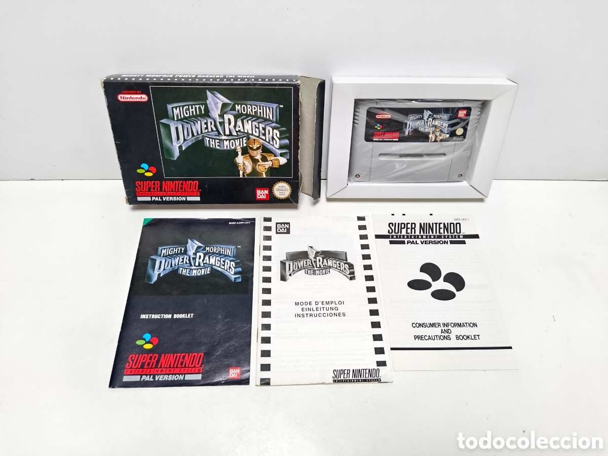Videojuegos y consolas: Mighty Morphin Power Rangers the movie super nintendo SNES