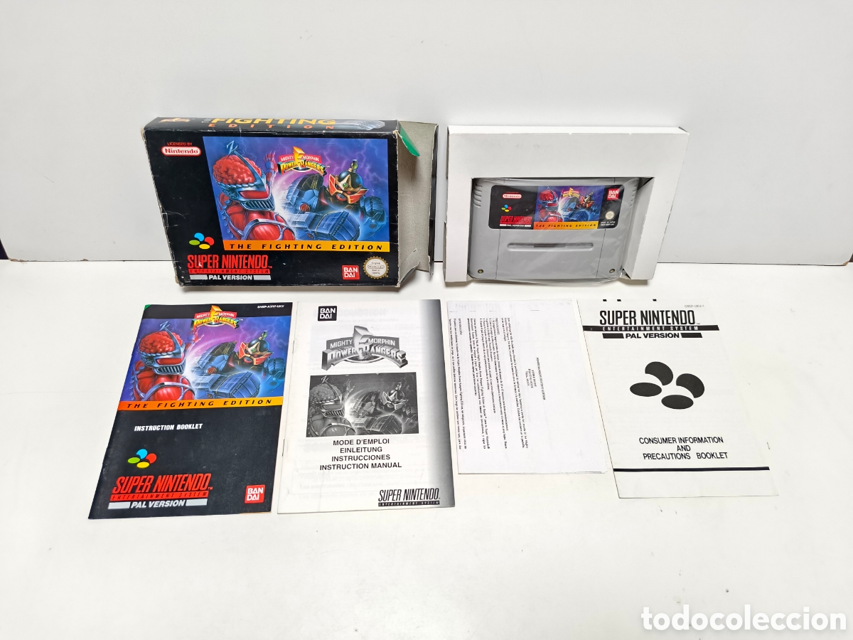 Videojuegos y consolas: Mighty Morphin Power Rangers the fighting edition super nintendo SNES