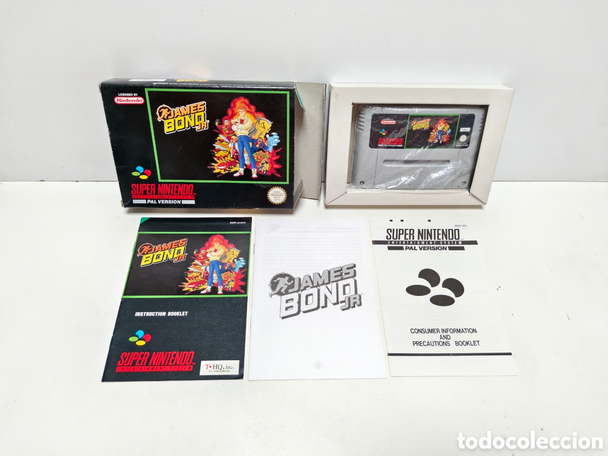 Videojuegos y consolas: James Bond JR super nintendo SNES
