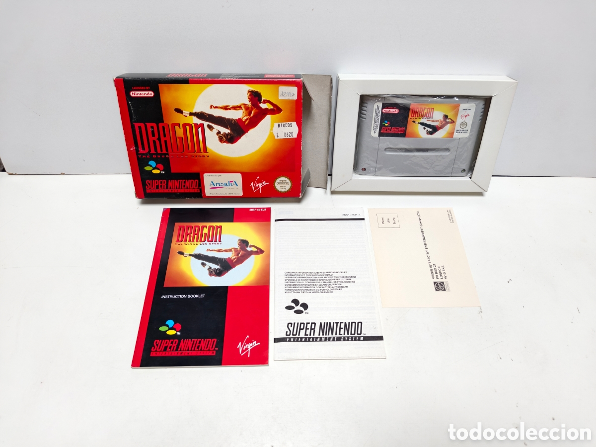 Videojuegos y consolas: Dragon the bruce lee story super nintendo SNES