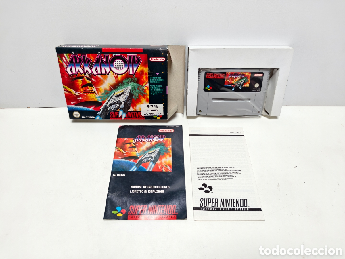Videojuegos y consolas: Arkanoid super nintendo SNES