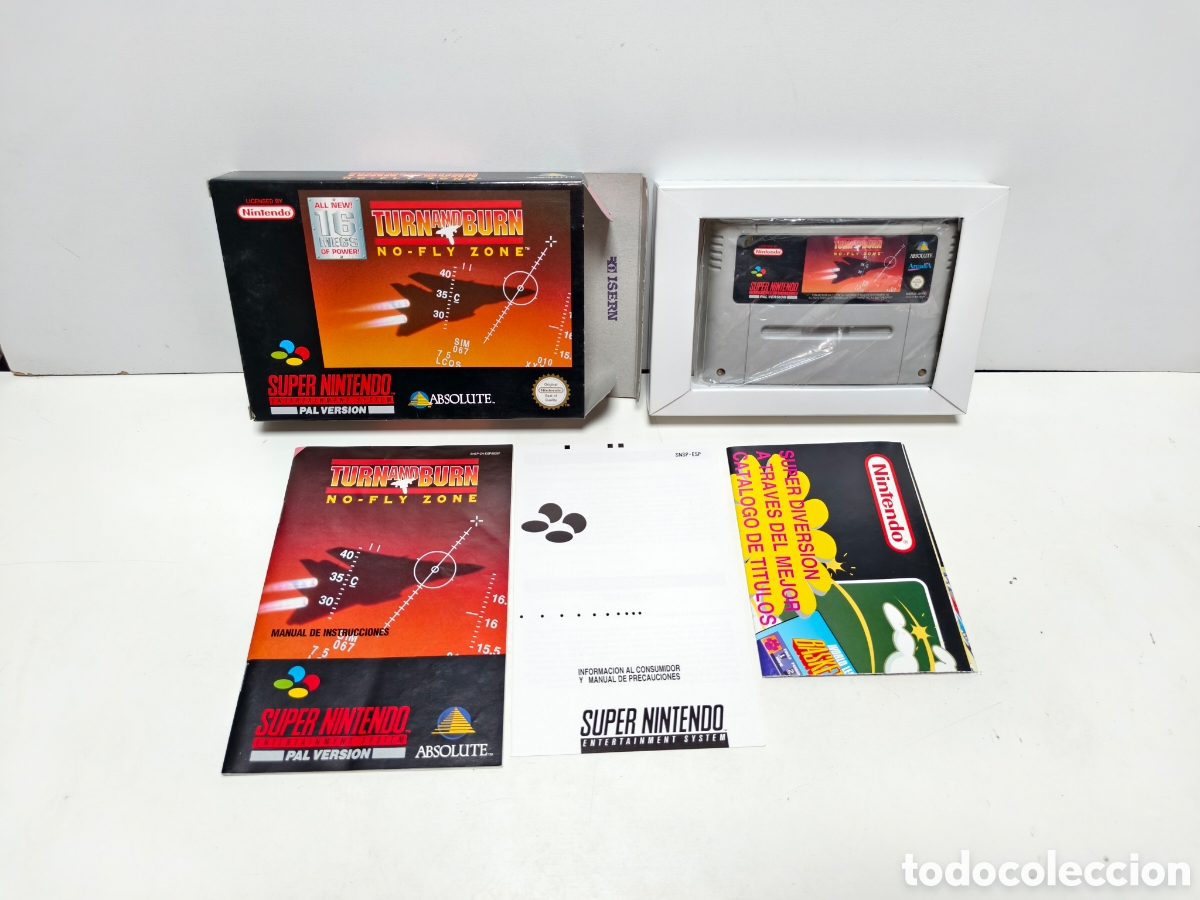 Videojuegos y consolas: Turn and Burn no fly zone super nintendo SNES