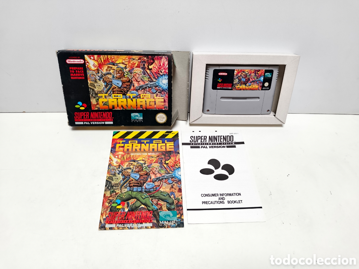 Videojuegos y consolas: Total Carnage super nintendo SNES