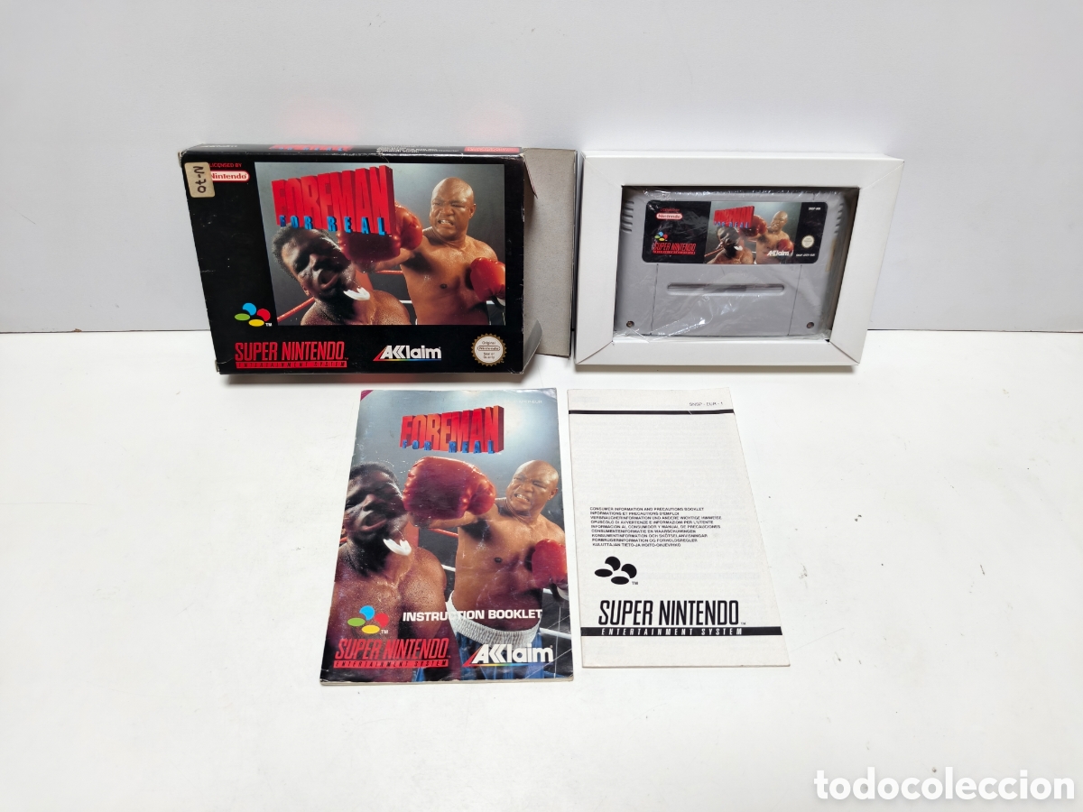 Videojuegos y consolas: Foreman for Real super nintendo SNES
