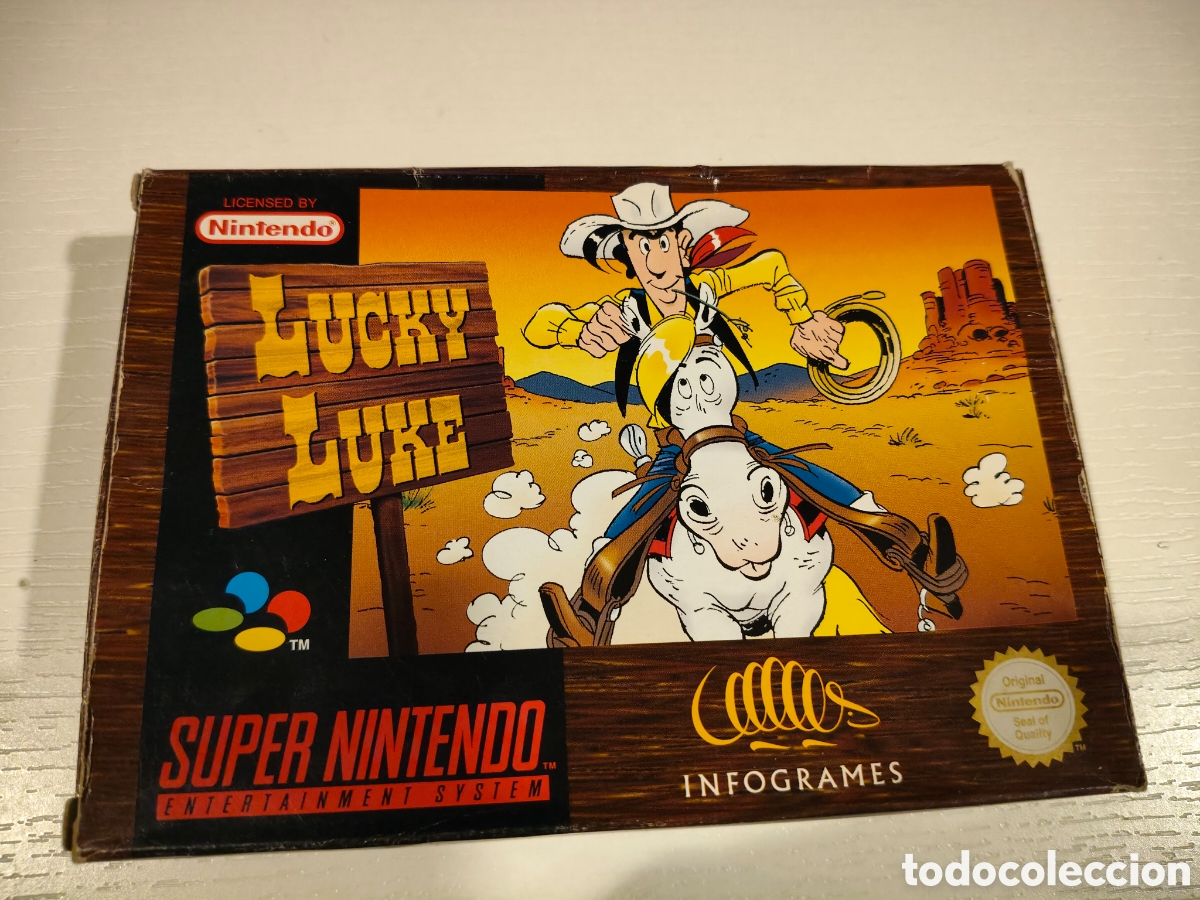 Videojuegos y consolas: Lucky Luke S&uacute;per Nintendo original