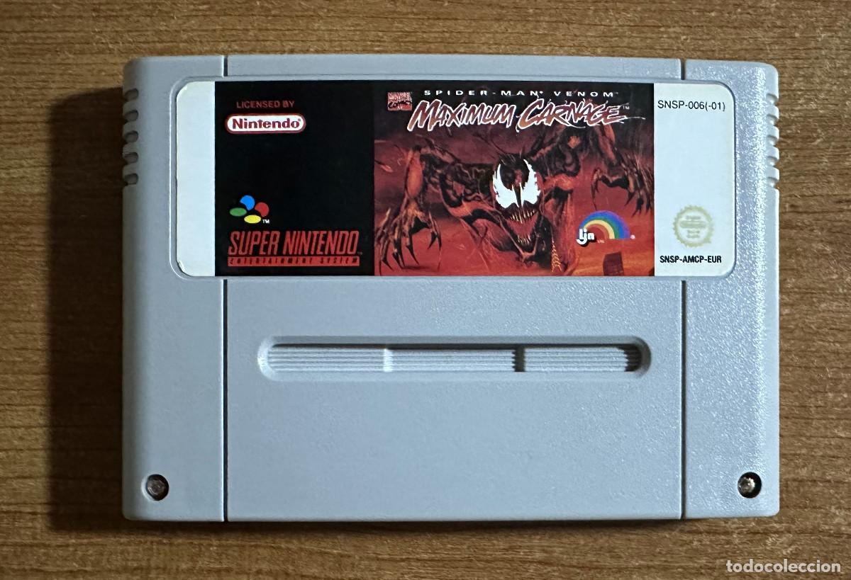 Videojuegos y consolas: SPIDERMAN MAXIMUM CARNAGE SNES PAL EUR