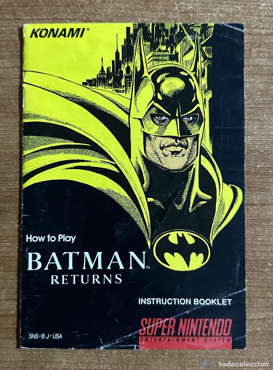 Videojuegos y consolas: BATMAN RETURNS SNES USA - Foto 10