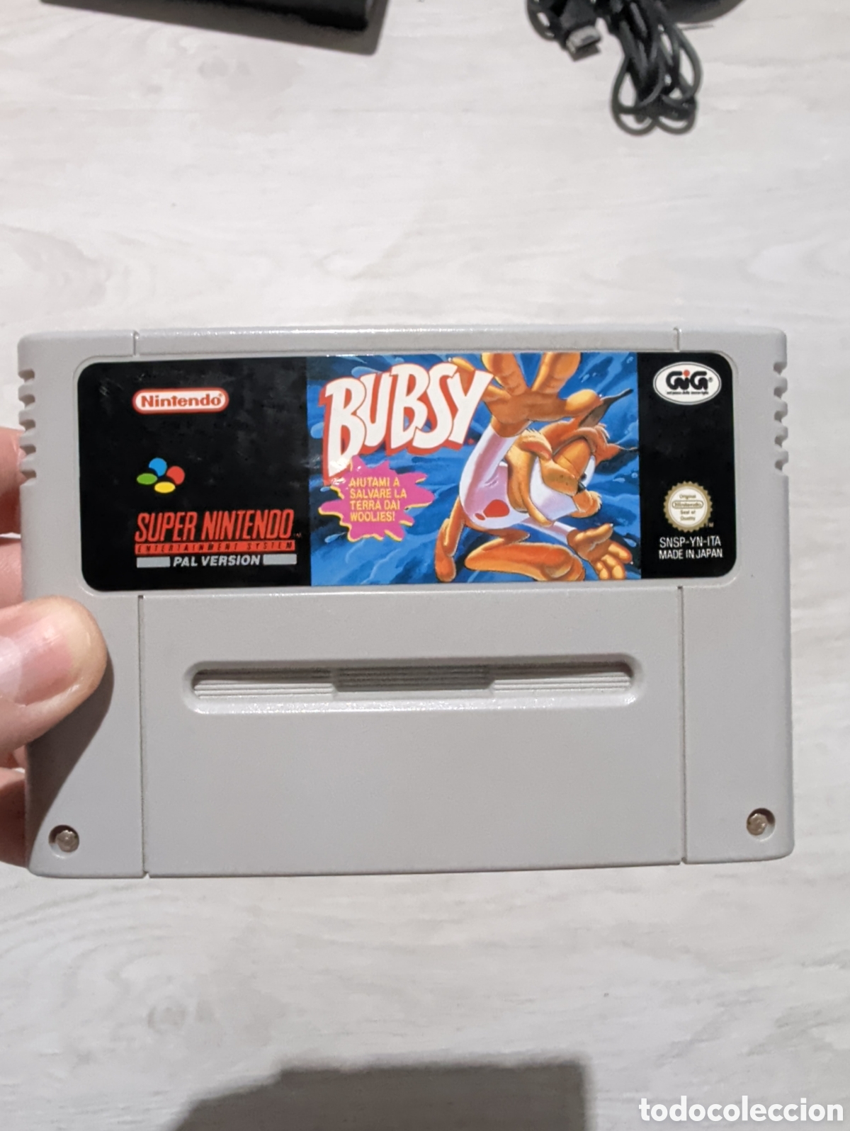 Videojuegos y consolas: Antiguo juego Super Nintendo Bubsy Original