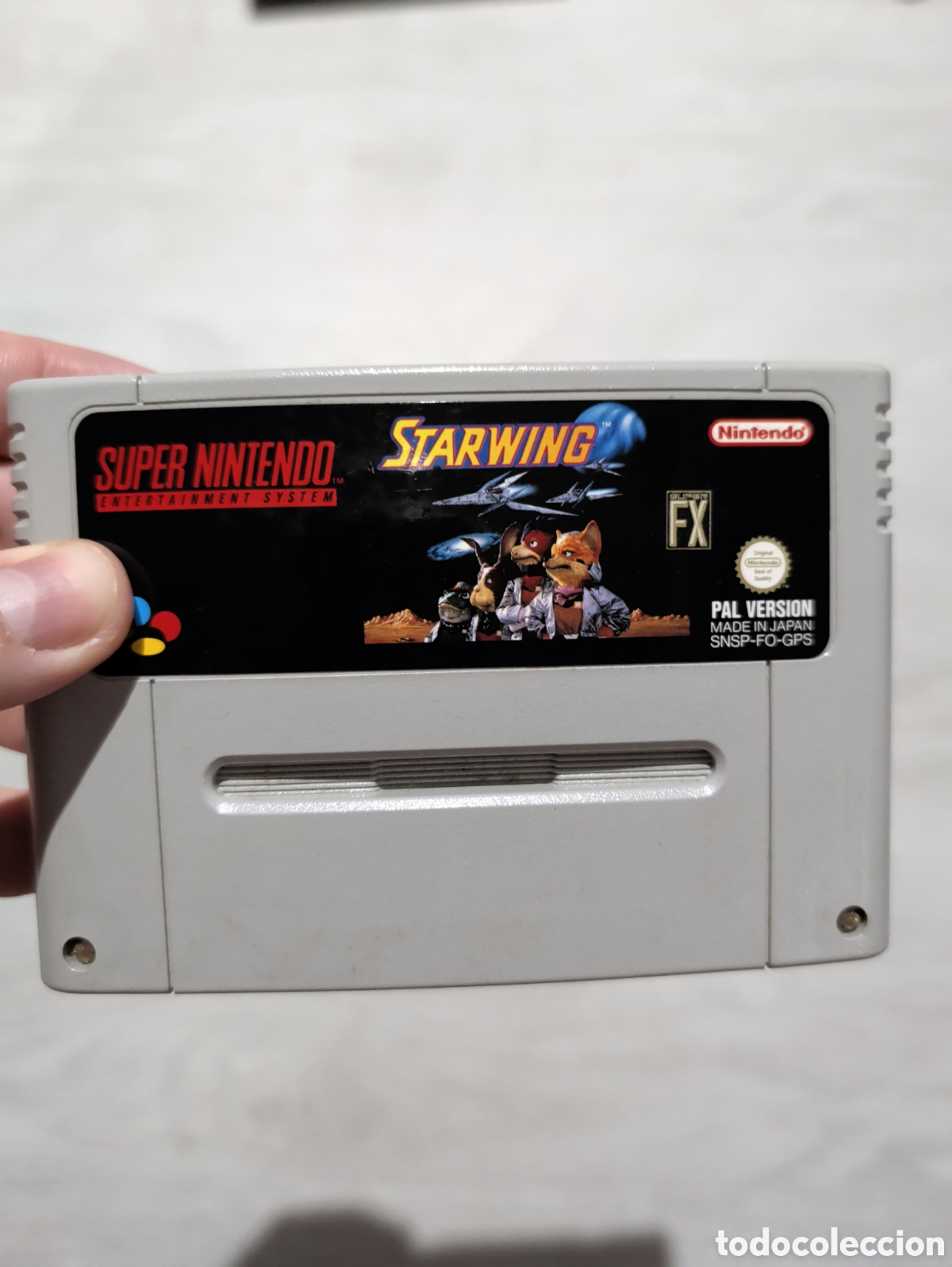 Videojuegos y consolas: Antiguo juego Super Nintendo Starwing original