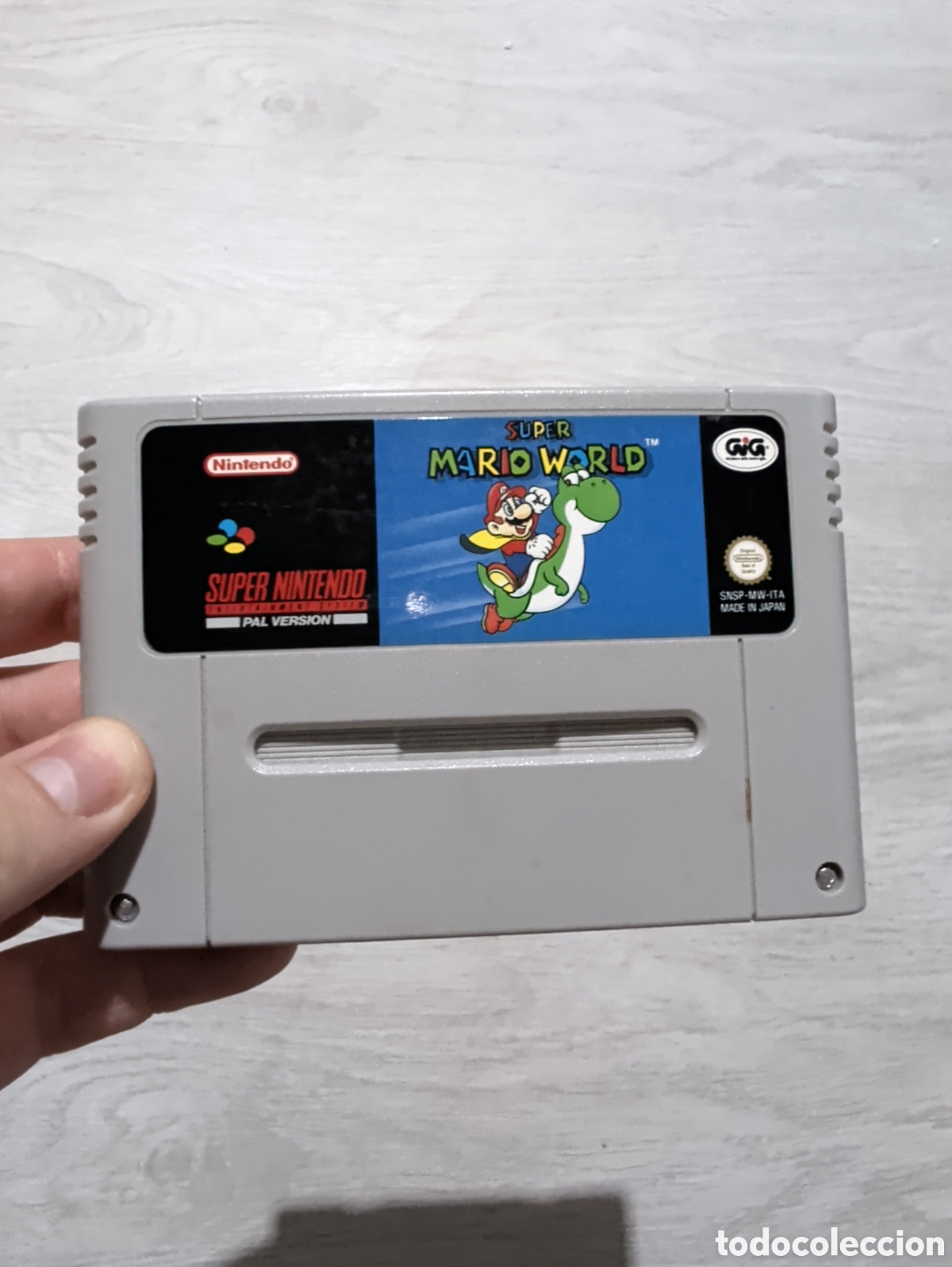 Videojuegos y consolas: Antiguo juego Super Nintendo super Mario original