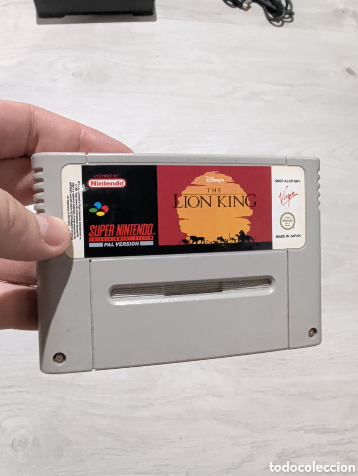Videojuegos y consolas: Antiguo juego Super Nintendo el rey le&oacute;n original