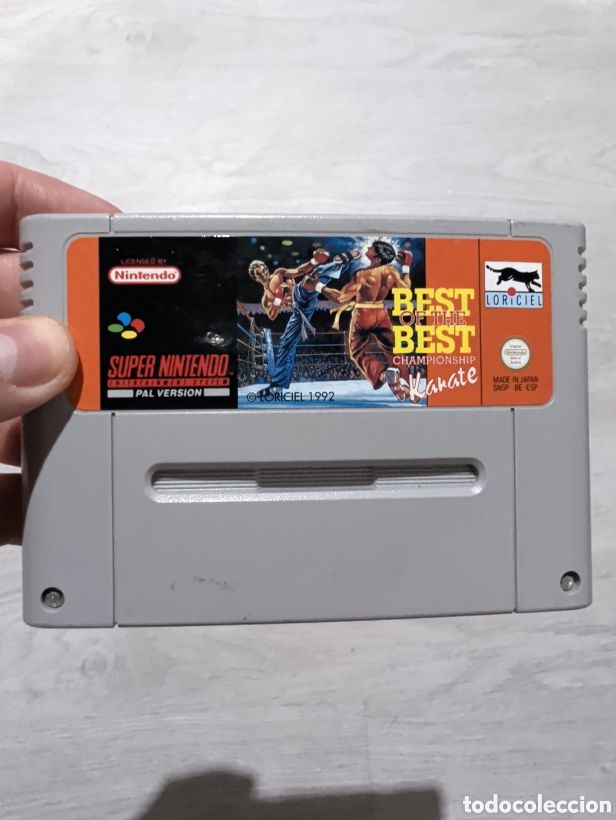 Videojuegos y consolas: Antiguo juego Super Nintendo best karate original