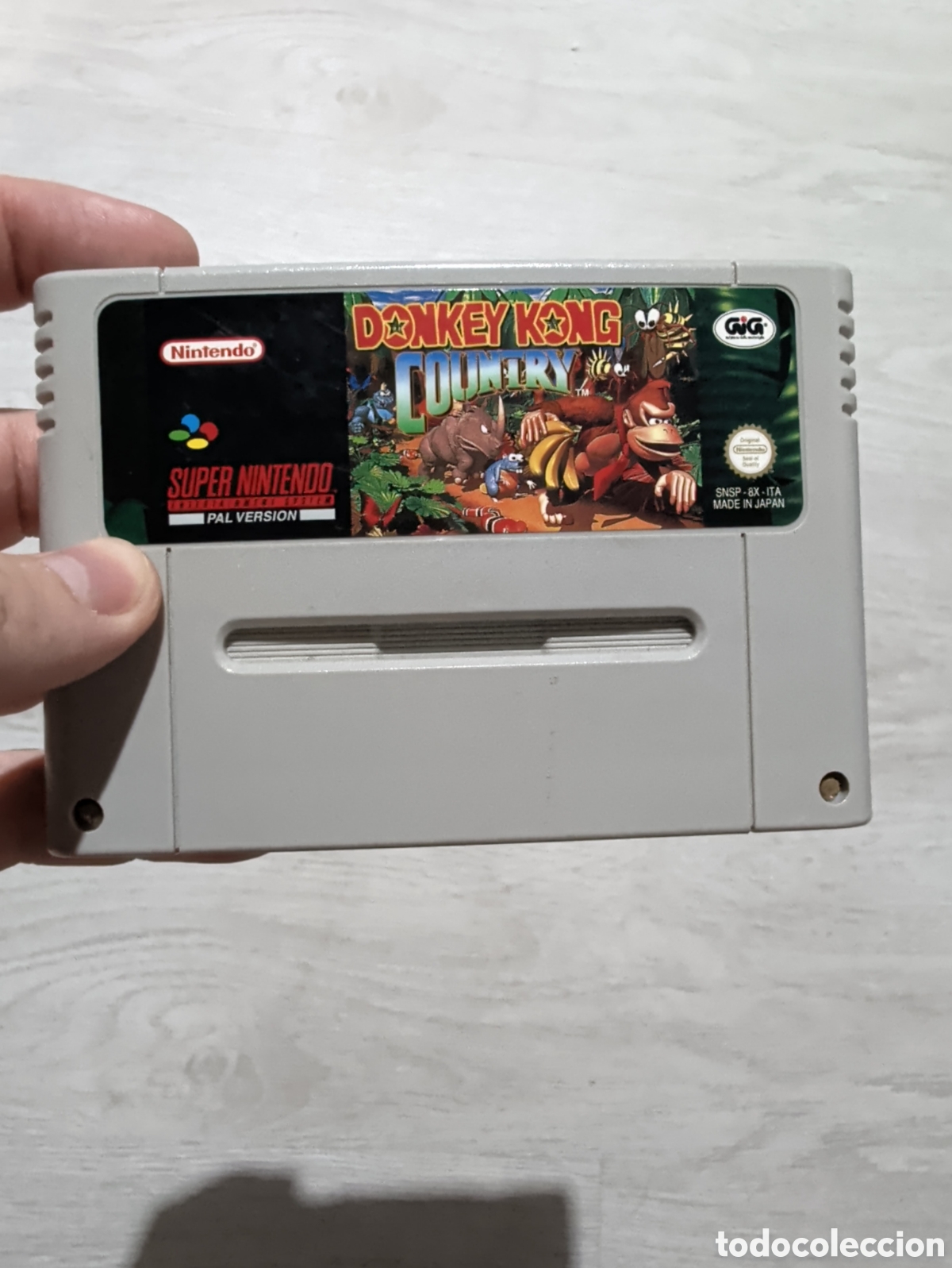 Videojuegos y consolas: Antiguo juego Super Nintendo Donky Kong original
