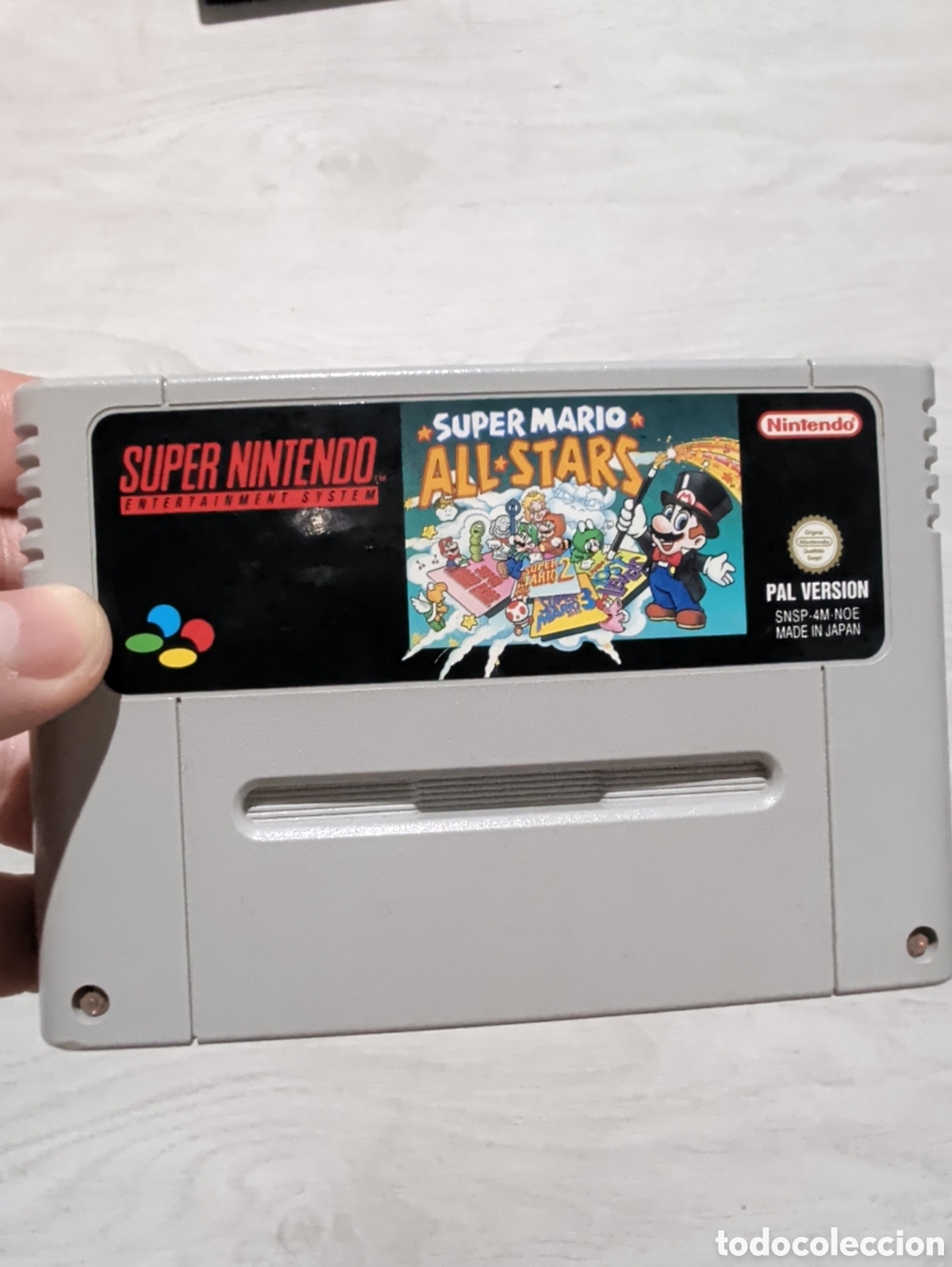Videojuegos y consolas: Antiguo juego Super Nintendo super mario allstars original